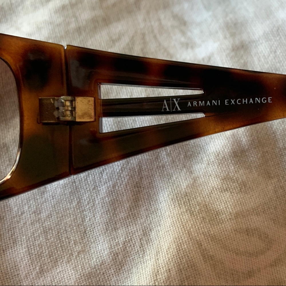 Armani Exchange Tortoise Shell Wrap Around Sunglasses - Picture 3 of 7